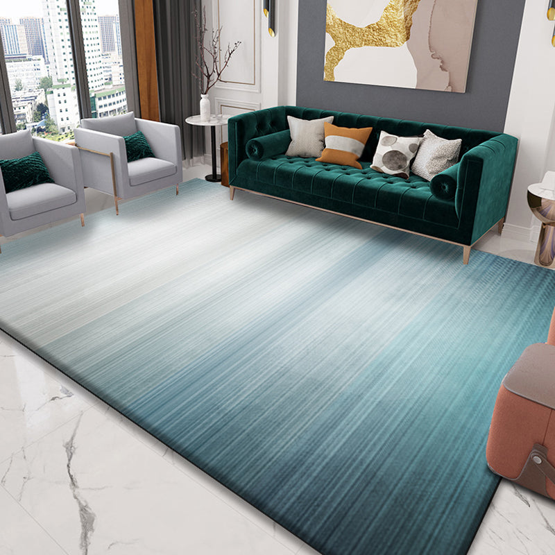 Modernist Ombre Pattern Rug Multicolor Polyester Rug Non-Slip Pet Friendly Washable Are Rug for Bedroom Blue Clearhalo 'Area Rug' 'Modern' 'Rugs' Rug' 1811852