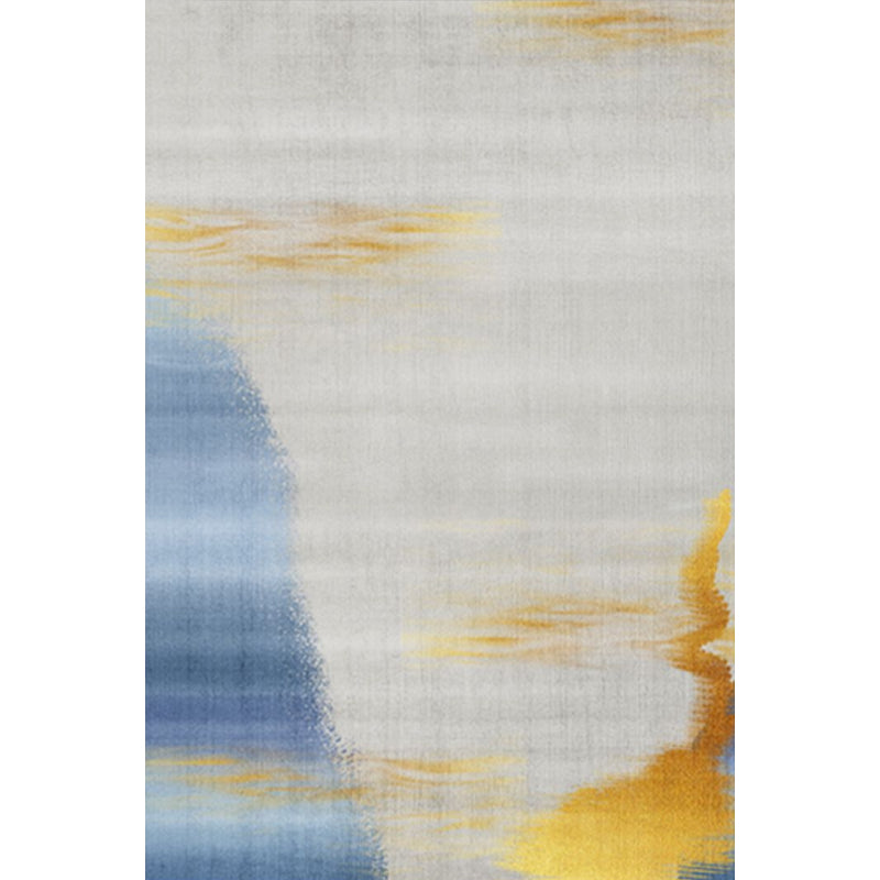 Gold Abstract Rug Polyester Minimalist Rug Pet Friendly Washable Non-Slip Area Rug for Living Room Clearhalo 'Area Rug' 'Modern' 'Rugs' Rug' 1811867