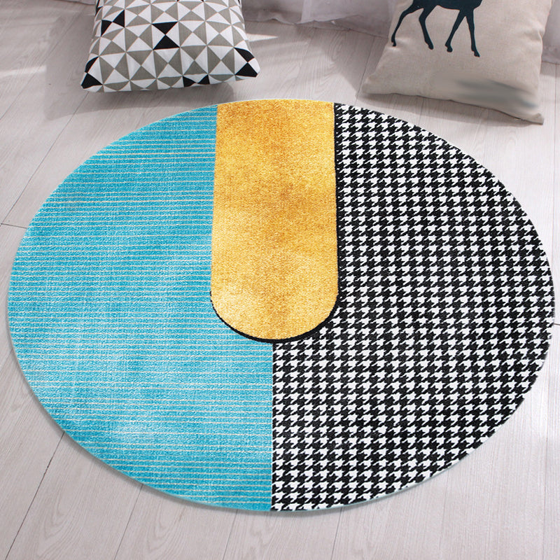 Multicolor Geometric Pattern Rug Polyester Minimalist Rug Pet Friendly Washable Non-Slip Area Rug for Living Room Clearhalo 'Area Rug' 'Modern' 'Rugs' Rug' 1812027