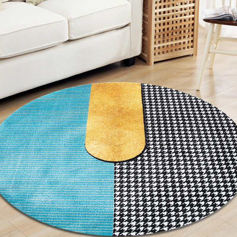 Multicolor Geometric Pattern Rug Polyester Minimalist Rug Pet Friendly Washable Non-Slip Area Rug for Living Room Clearhalo 'Area Rug' 'Modern' 'Rugs' Rug' 1812028