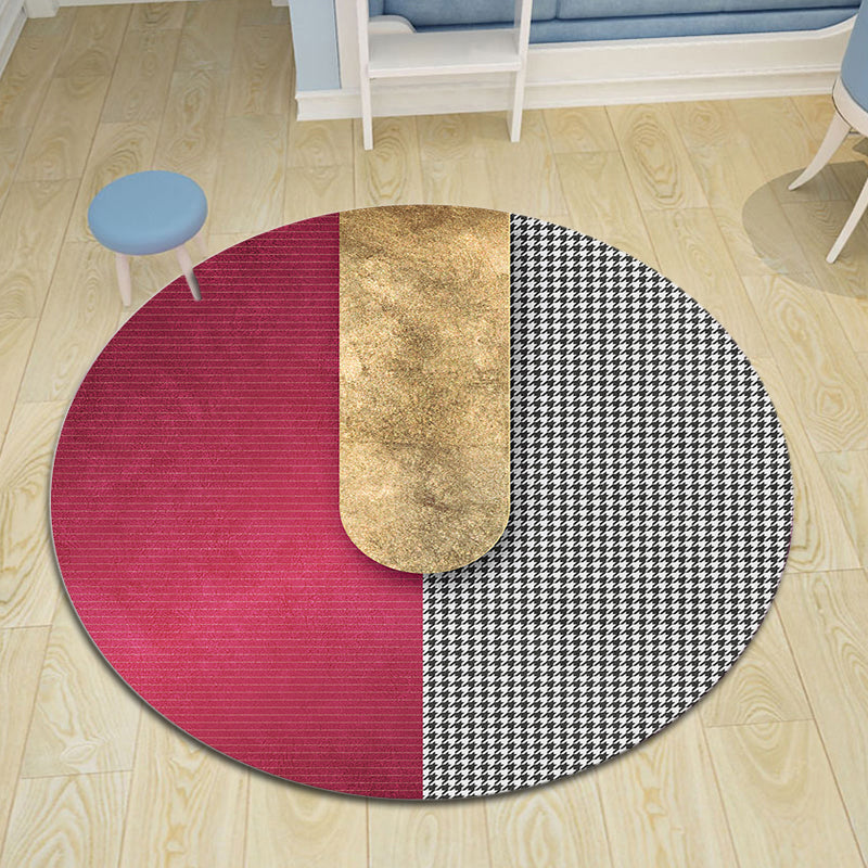 Multicolor Geometric Pattern Rug Polyester Minimalist Rug Pet Friendly Washable Non-Slip Area Rug for Living Room Clearhalo 'Area Rug' 'Modern' 'Rugs' Rug' 1812032