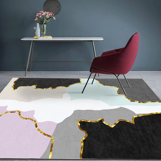 Modernist Colorblock Rug Multicolor Polyester Rug Non-Slip Pet Friendly Washable Are Rug for Bedroom Clearhalo 'Area Rug' 'Modern' 'Rugs' Rug' 1812100