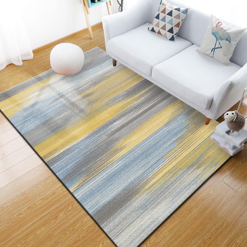 Funky Abstract Geometric Pattern Rug Multicolor Industrial Rug Polyester Pet Friendly Washable Non-Slip Area Rug for Bedroom Yellow Clearhalo 'Area Rug' 'Rug' 1812201