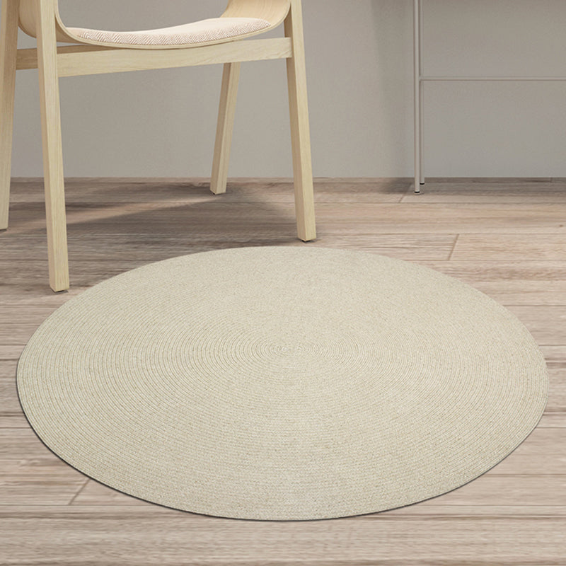 Beige Living Room Rug Rustic Solid Color Rug Sisal Washable Anti-Slip Backing Pet Friendly Carpet Beige Clearhalo 'Area Rug' 'Rug' 1812321