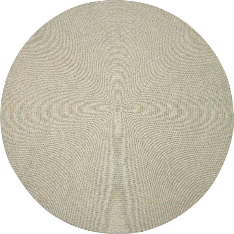 Beige Living Room Rug Rustic Solid Color Rug Sisal Washable Anti-Slip Backing Pet Friendly Carpet Clearhalo 'Area Rug' 'Rug' 1812323