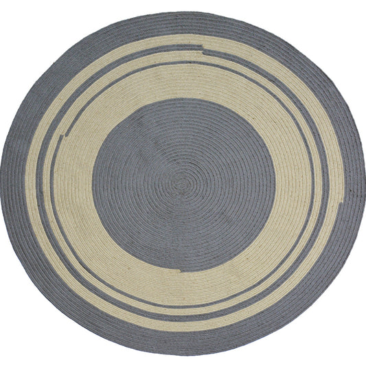 Geometric Circle Pattern Rug Sisal Rural Rug Pet Friendly Washable Non-Slip Area Rug for Bedroom Clearhalo 'Area Rug' 'Rug' 1812343