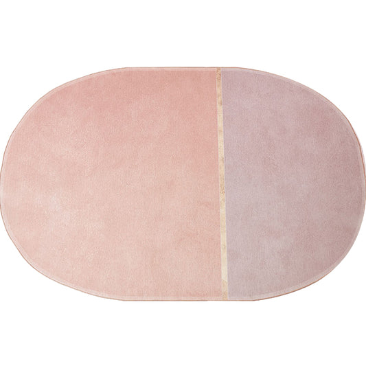 Nordic Colorblock Indoor Rug Pink Chenille Rug Non-Slip Pet Friendly Washable Area Rug for Bedroom Clearhalo 'Area Rug' 'Rug' 1812610