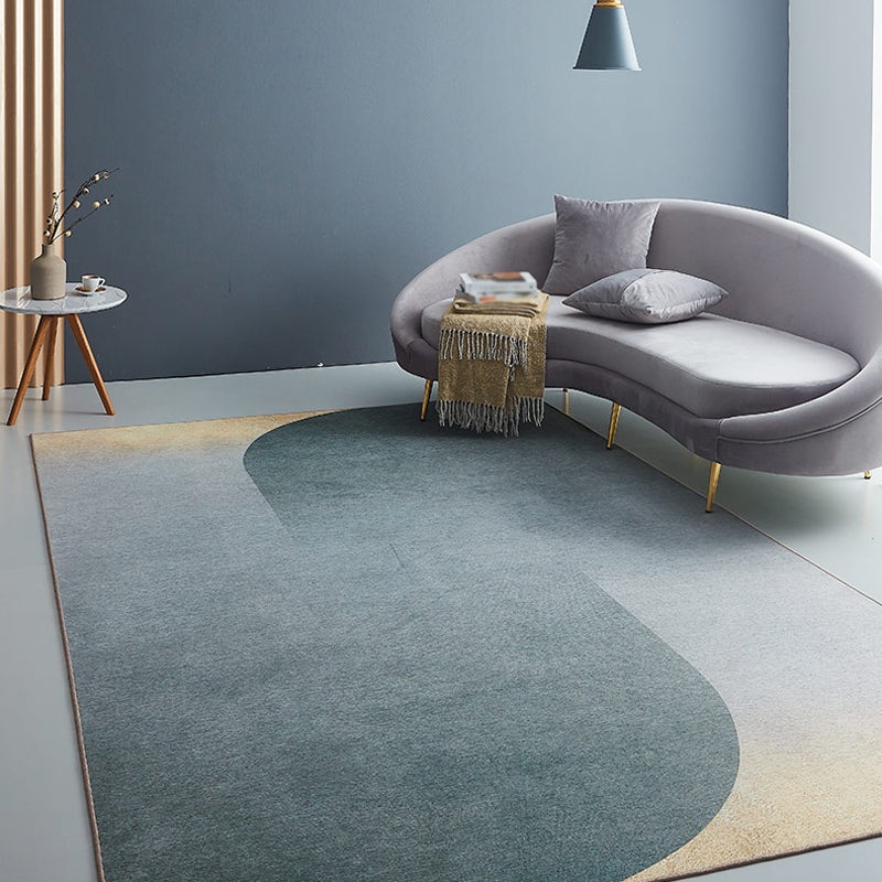 Green Parlour Rug Contemporary Abstract Rug Chenille Anti-Slip Backing Washable Area Carpet Clearhalo 'Area Rug' 'Modern' 'Rugs' Rug' 1812795