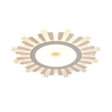 Office Shop Sun Shape Ceiling Mount Light Acrylic Modern White Flush Light Clearhalo 'Ceiling Lights' 'Close To Ceiling Lights' 'Close to ceiling' 'Flush mount' Lighting' 181564