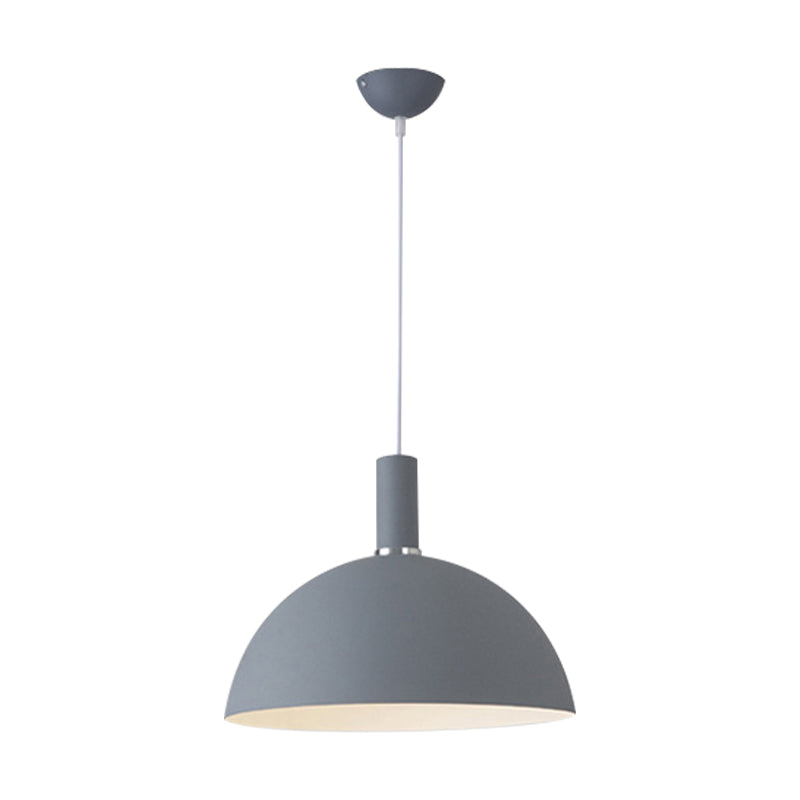 Aluminum Hemisphere Pendant Lamp One Light Contemporary Pendant Light for Dining Room Clearhalo 'Ceiling Lights' 'Modern Pendants' 'Modern' 'Pendant Lights' 'Pendants' Lighting' 182352