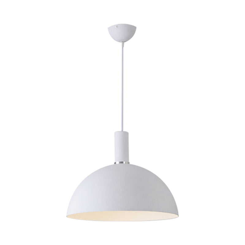 Aluminum Hemisphere Pendant Lamp One Light Contemporary Pendant Light for Dining Room Clearhalo 'Ceiling Lights' 'Modern Pendants' 'Modern' 'Pendant Lights' 'Pendants' Lighting' 182360