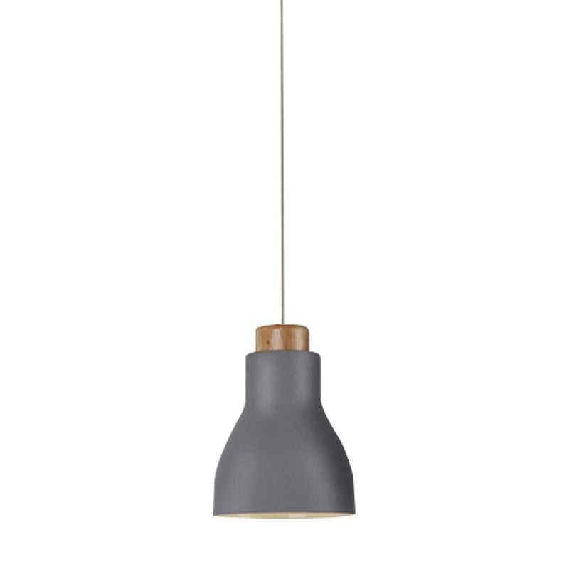 Nordic Half-Bottle Pendant Light One Head Metallic Hanging Light for Balcony Study Room Clearhalo 'Ceiling Lights' 'Modern Pendants' 'Modern' 'Pendant Lights' 'Pendants' Lighting' 182766