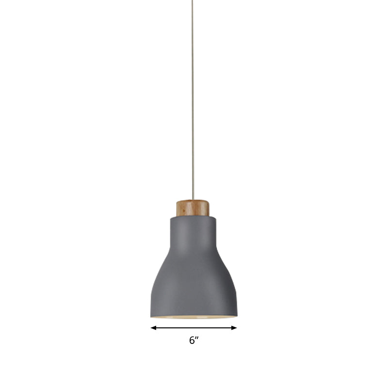 Nordic Half-Bottle Pendant Light One Head Metallic Hanging Light for Balcony Study Room Clearhalo 'Ceiling Lights' 'Modern Pendants' 'Modern' 'Pendant Lights' 'Pendants' Lighting' 182767