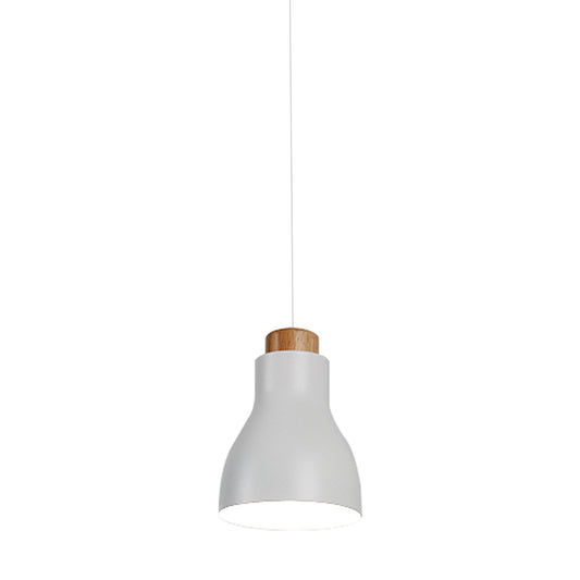 Nordic Half-Bottle Pendant Light One Head Metallic Hanging Light for Balcony Study Room Clearhalo 'Ceiling Lights' 'Modern Pendants' 'Modern' 'Pendant Lights' 'Pendants' Lighting' 182769