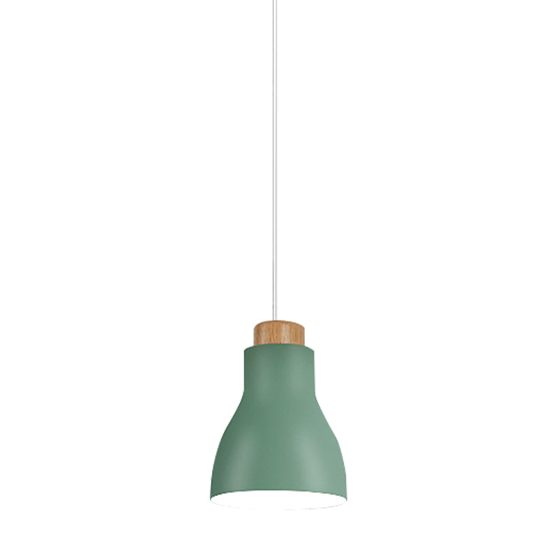 Nordic Half-Bottle Pendant Light One Head Metallic Hanging Light for Balcony Study Room Clearhalo 'Ceiling Lights' 'Modern Pendants' 'Modern' 'Pendant Lights' 'Pendants' Lighting' 182773