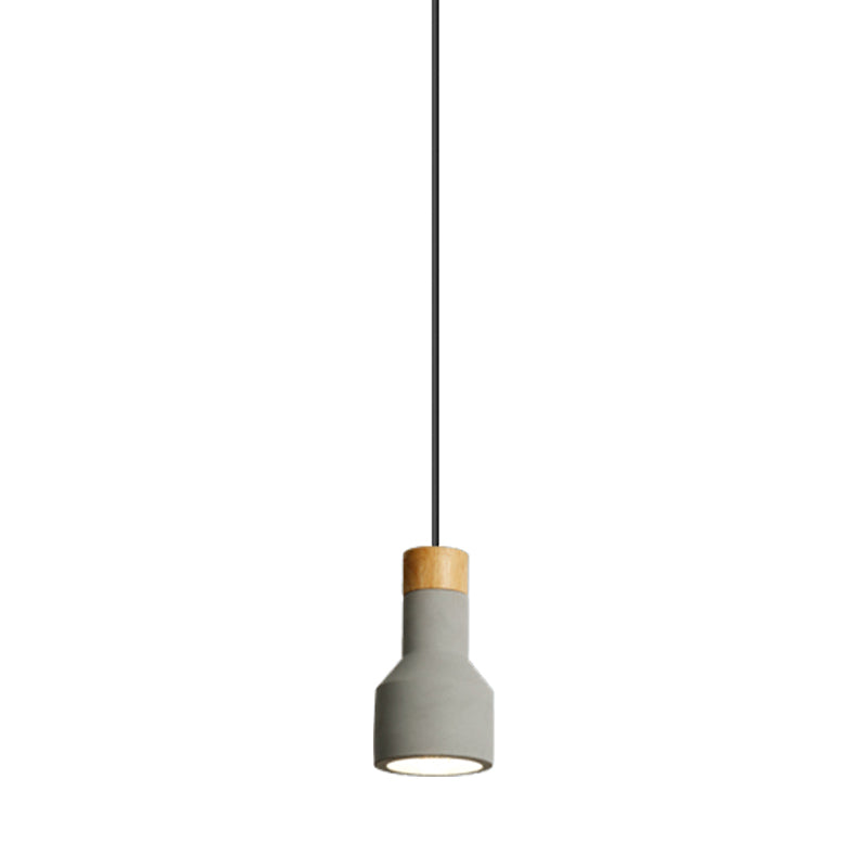 Nordic Stylish Ceiling Pendant Torch Shape One Light Cement Hanging Light for Bedroom Hotel Clearhalo 'Ceiling Lights' 'Pendant Lights' 'Pendants' Lighting' 182879