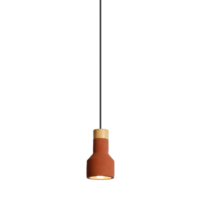 Nordic Stylish Ceiling Pendant Torch Shape One Light Cement Hanging Light for Bedroom Hotel Clearhalo 'Ceiling Lights' 'Pendant Lights' 'Pendants' Lighting' 182883