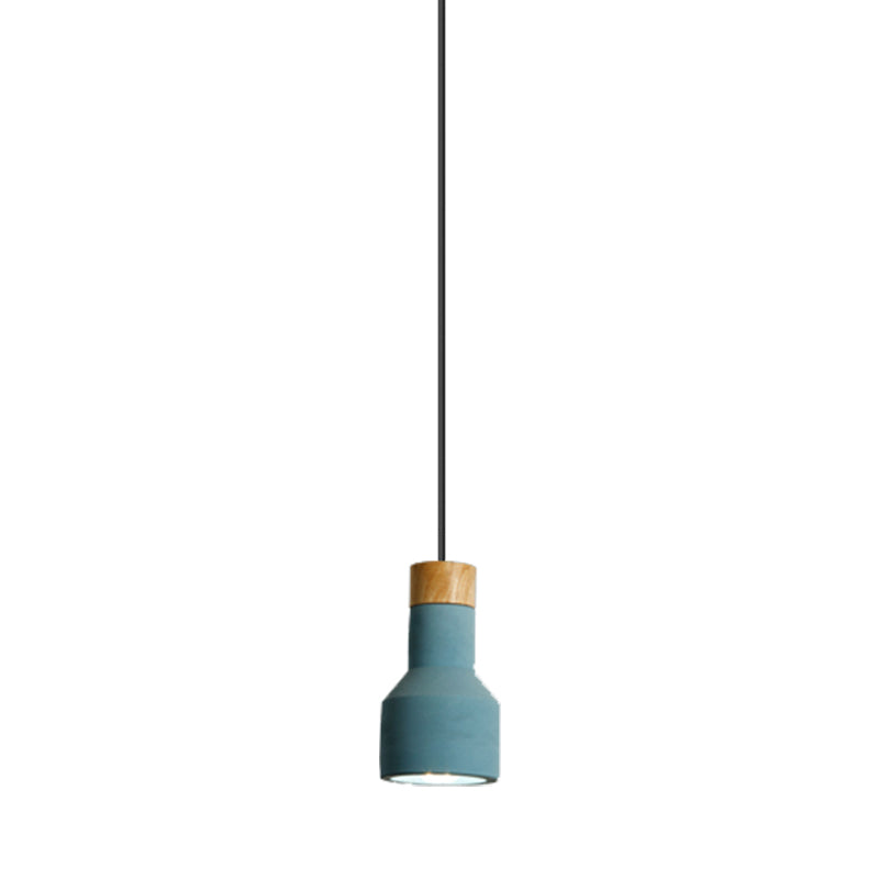 Nordic Stylish Ceiling Pendant Torch Shape One Light Cement Hanging Light for Bedroom Hotel Clearhalo 'Ceiling Lights' 'Pendant Lights' 'Pendants' Lighting' 182885