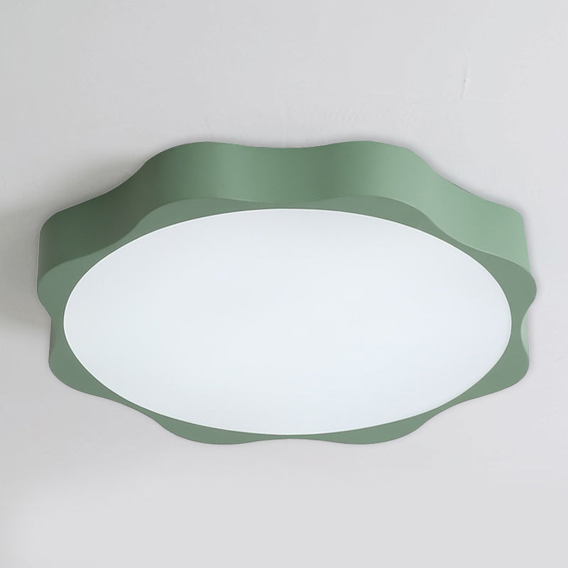 Flower Baby Bedroom Ceiling Light Acrylic Modern Nordic Flush Undertint Mount Light Clearhalo 'Ceiling Lights' 'Close To Ceiling Lights' 'Close to ceiling' 'Flush mount' Lighting' 184349