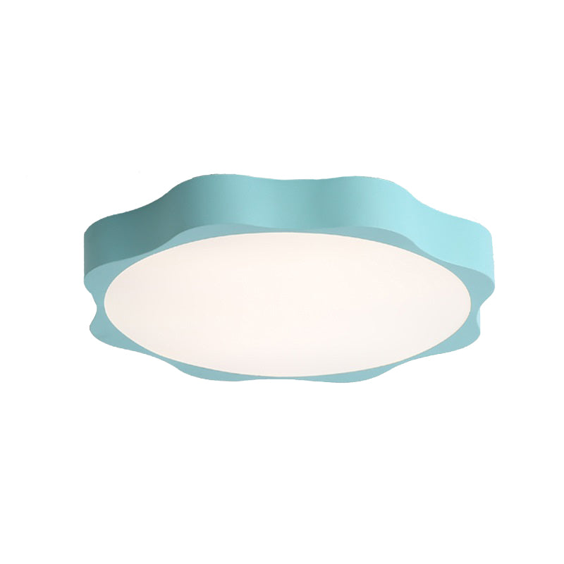 Flower Baby Bedroom Ceiling Light Acrylic Modern Nordic Flush Undertint Mount Light Clearhalo 'Ceiling Lights' 'Close To Ceiling Lights' 'Close to ceiling' 'Flush mount' Lighting' 184353