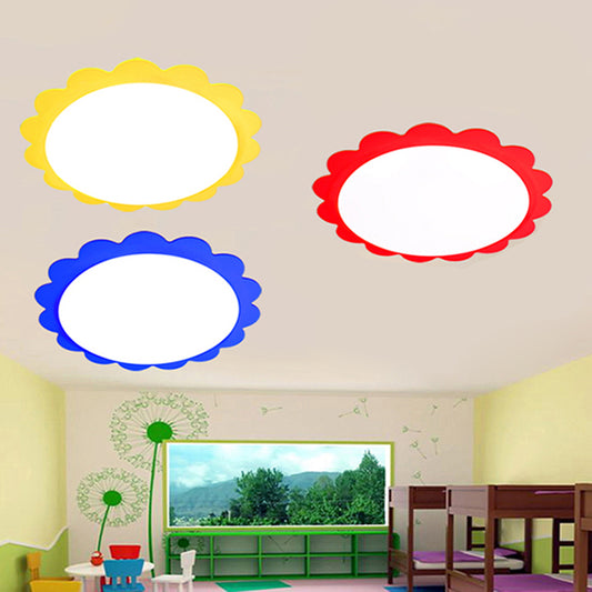 Flower Ceiling Mount Light Cartoon Acrylic Ceiling Lamp for Corridor Bathroom Clearhalo 'Ceiling Lights' 'Close To Ceiling Lights' 'Close to ceiling' 'Flush mount' Lighting' 184496