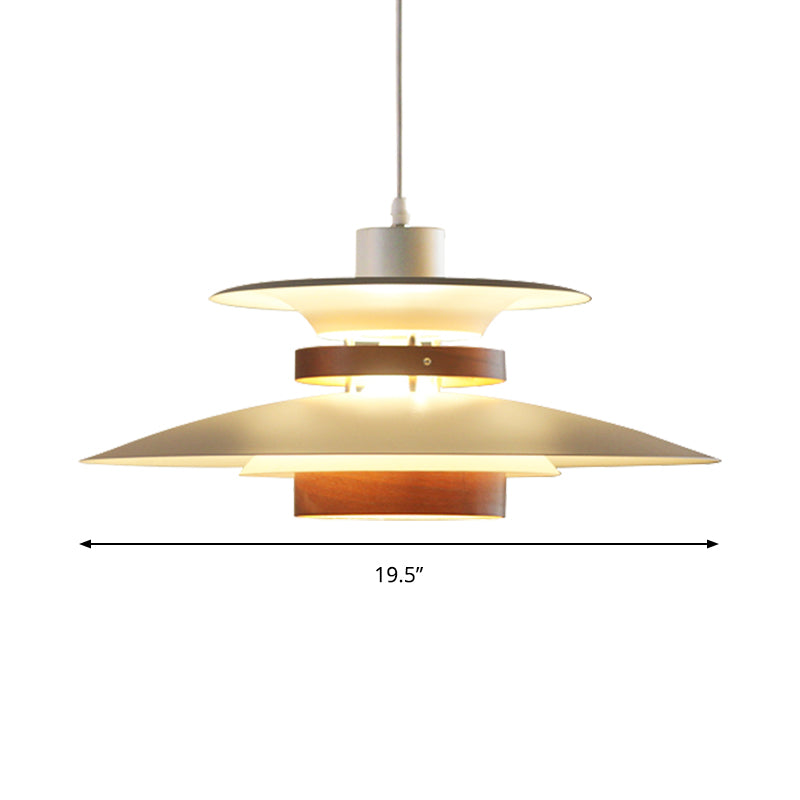 Shop Bookstore UFO Pendant Light Metal One Light Creative Pendant Light with Adjustable Cord Clearhalo 'Ceiling Lights' 'Modern Pendants' 'Modern' 'Pendant Lights' 'Pendants' Lighting' 184536