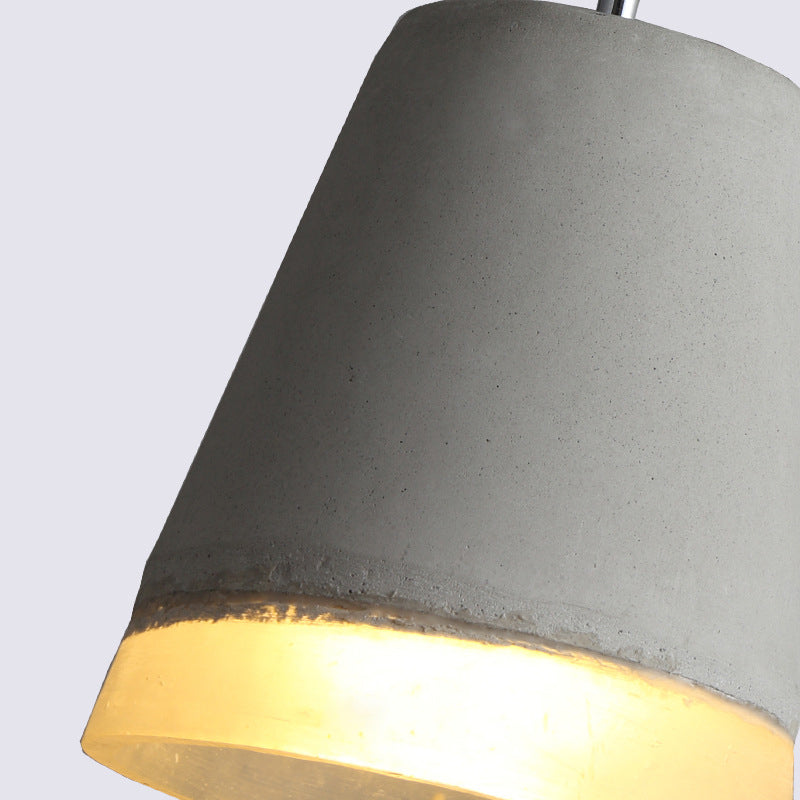 Cement Empire Shade Pendant Lighting Dining Room 1 Light Modern Simple Hanging Lamp in Gray Clearhalo 'Ceiling Lights' 'Modern Pendants' 'Modern' 'Pendant Lights' 'Pendants' Lighting' 184610