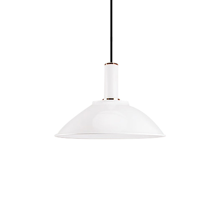 Contemporary Bowl Pendant Light 11"/14" Wide 1 Bulb Aluminum Hanging Light for Gallery Factory Clearhalo 'Ceiling Lights' 'Modern Pendants' 'Modern' 'Pendant Lights' 'Pendants' Lighting' 184887