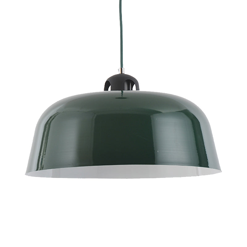 Macaron Barn Shape Hanging Pendant Light 1 Light Metal Ceiling Lamp in Blue/Green/Yellow/Pink for Nursing Room Bathroom Clearhalo 'Ceiling Lights' 'Modern Pendants' 'Modern' 'Pendant Lights' 'Pendants' Lighting' 184963