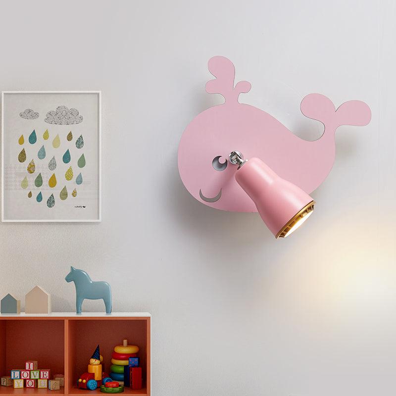 Nordic Horn Shape Wall Sconce 1 Head Metal LED Wall Light with Animal for Game Room Clearhalo 'Wall Lamps & Sconces' 'Wall Lights' Lighting' 185350