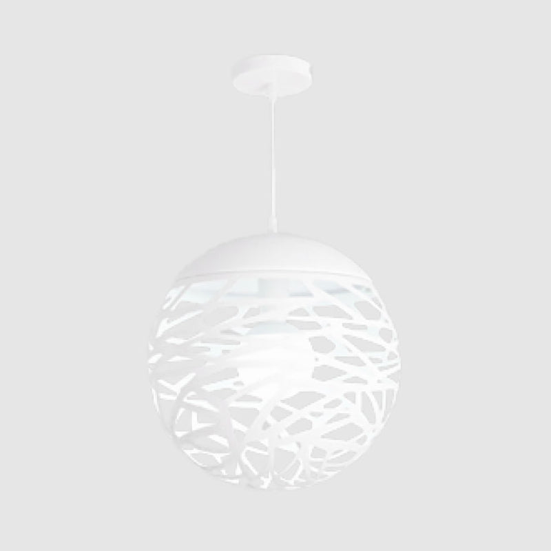 Metallic Hollow Globe Hanging Light Dining Table 1 Light Contemporary Pendant Light Clearhalo 'Ceiling Lights' 'Modern Pendants' 'Modern' 'Pendant Lights' 'Pendants' Lighting' 185756