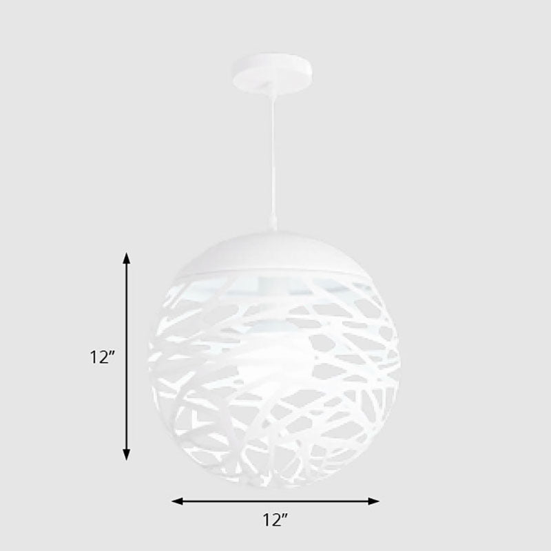 Metallic Hollow Globe Hanging Light Dining Table 1 Light Contemporary Pendant Light Clearhalo 'Ceiling Lights' 'Modern Pendants' 'Modern' 'Pendant Lights' 'Pendants' Lighting' 185757