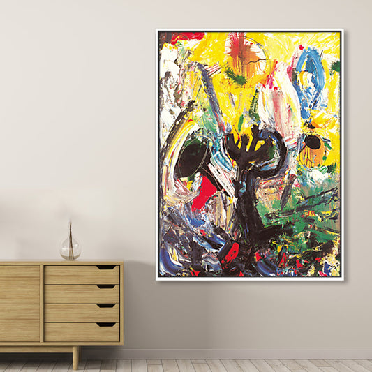 Oil Painting Wall Decor Pop Art Abstract Pattern Canvas Print in Soft Color for Gallery Clearhalo 'Arts' 'Canvas Art' 1858505