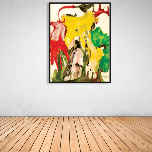 Oil Painting Wall Decor Pop Art Abstract Pattern Canvas Print in Soft Color for Gallery Clearhalo 'Arts' 'Canvas Art' 1858510