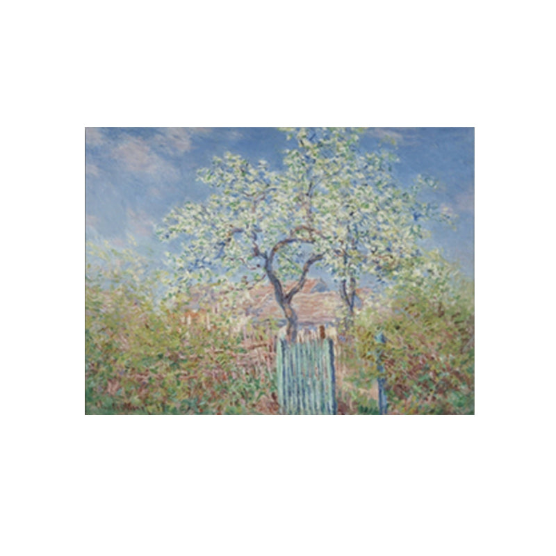 Impressionism Style Mount Scenery Wrapped Canvas Boys Bedroom Paintings Wall Decor Clearhalo 'Arts' 'Canvas Art' 1859278