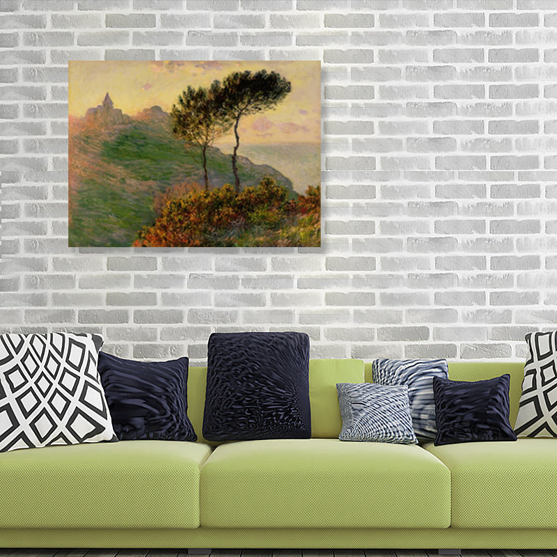 Impressionism Style Mount Scenery Wrapped Canvas Boys Bedroom Paintings Wall Decor Clearhalo 'Arts' 'Canvas Art' 1859284