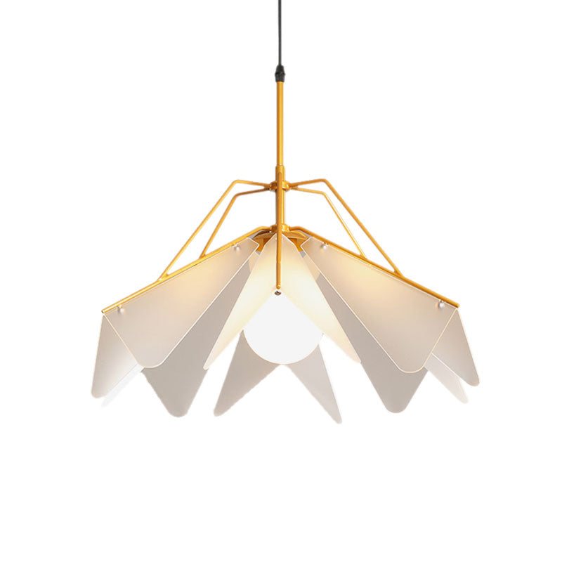 Creative White Hanging Light Paper-Airplane Shape 1 Light Acrylic Ceiling Pendant Light for Hotel Clearhalo 'Ceiling Lights' 'Modern Pendants' 'Modern' 'Pendant Lights' 'Pendants' Lighting' 185935