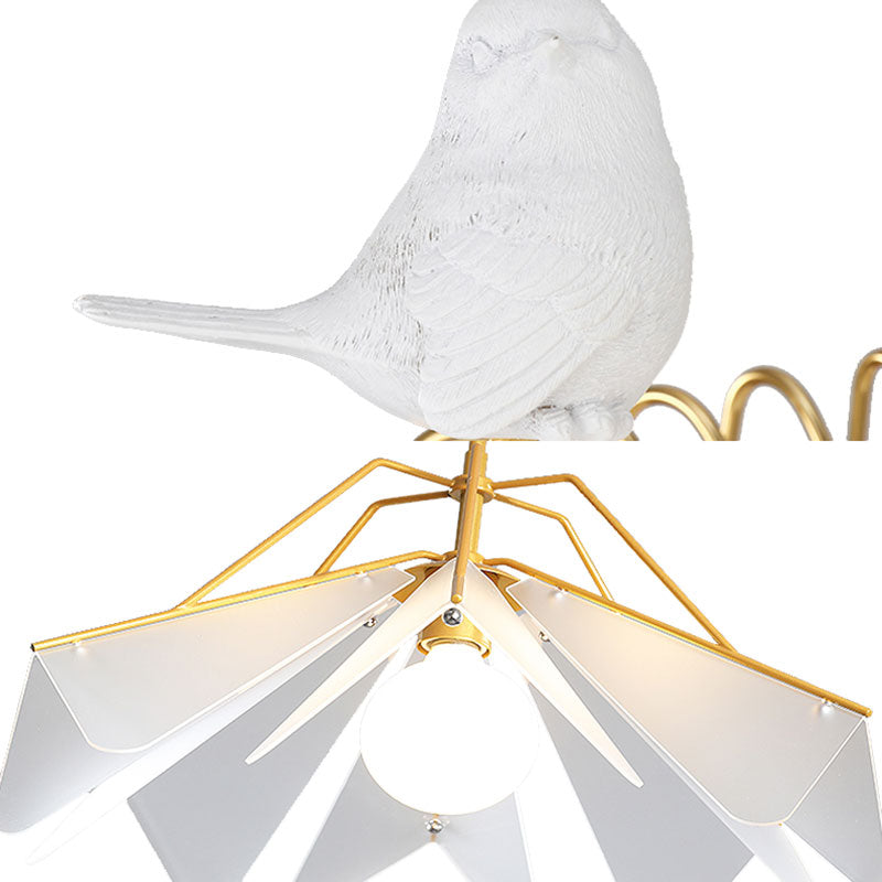 Creative White Hanging Light Paper-Airplane Shape 1 Light Acrylic Ceiling Pendant Light for Hotel Clearhalo 'Ceiling Lights' 'Modern Pendants' 'Modern' 'Pendant Lights' 'Pendants' Lighting' 185936