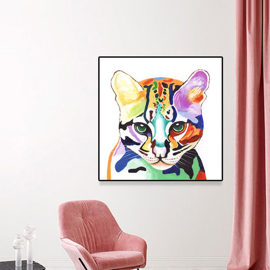 Pop Art Stylish Animal Pattern Wall Decor Light Color Dining Room Wrapped Canvas Clearhalo 'Arts' 'Canvas Art' 1860127