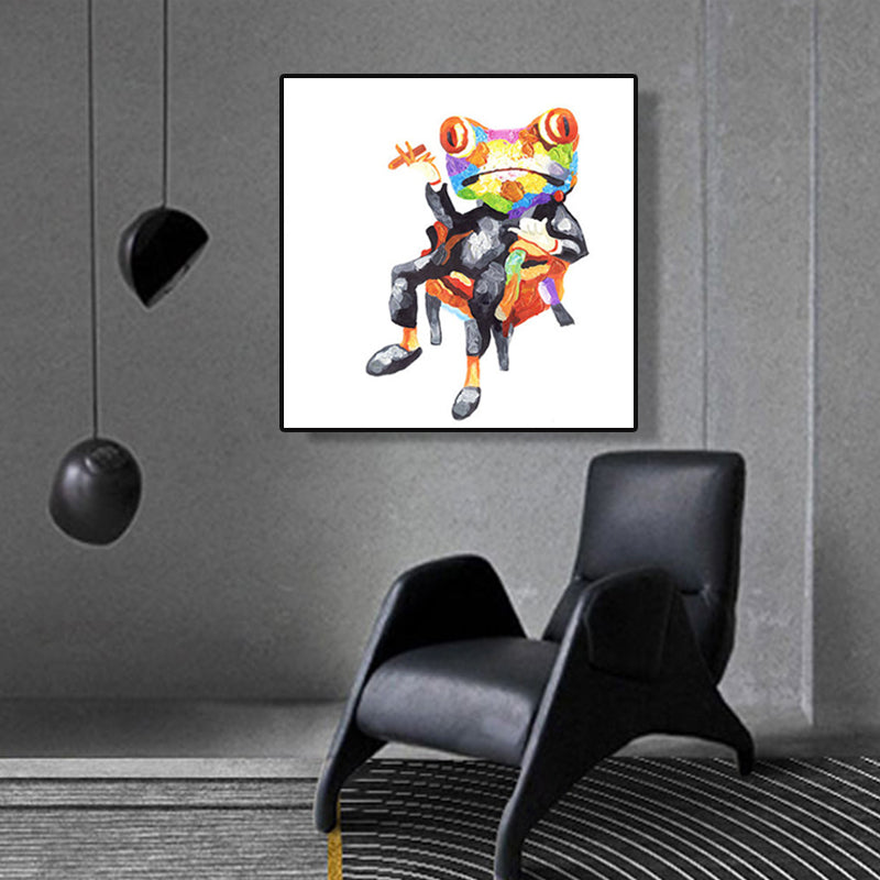 Pop Art Stylish Animal Pattern Wall Decor Light Color Dining Room Wrapped Canvas Clearhalo 'Arts' 'Canvas Art' 1860133