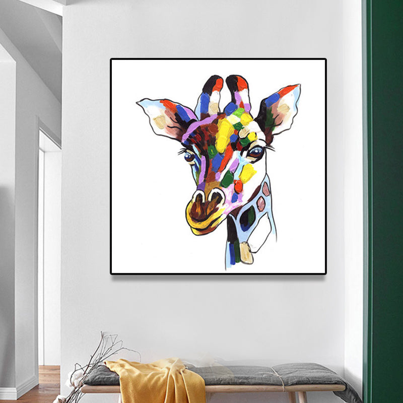 Pop Art Stylish Animal Pattern Wall Decor Light Color Dining Room Wrapped Canvas Clearhalo 'Arts' 'Canvas Art' 1860142