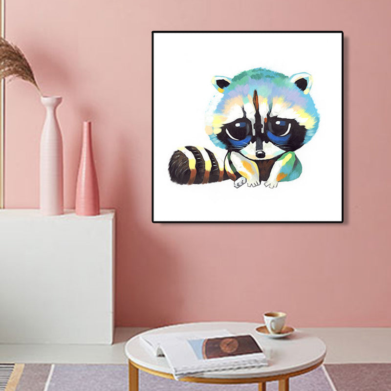 Pop Art Stylish Animal Pattern Wall Decor Light Color Dining Room Wrapped Canvas Clearhalo 'Arts' 'Canvas Art' 1860145