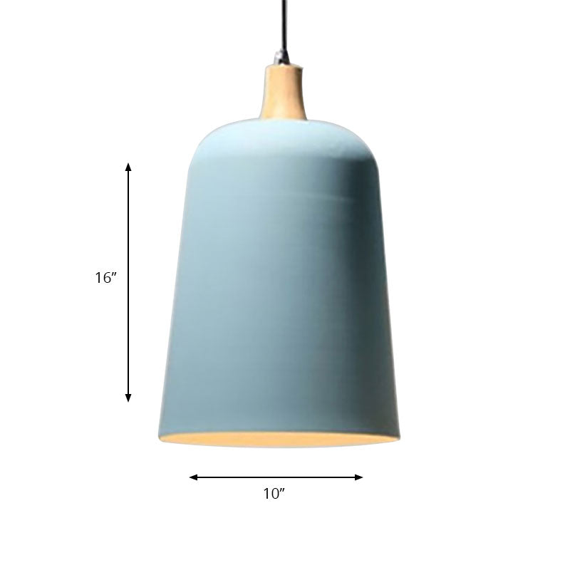 Seafoam E27 Hanging Light Single Head Modern Style Metal Pendant Lamp for Restaurant Clearhalo 'Ceiling Lights' 'Modern Pendants' 'Modern' 'Pendant Lights' 'Pendants' Lighting' 186020