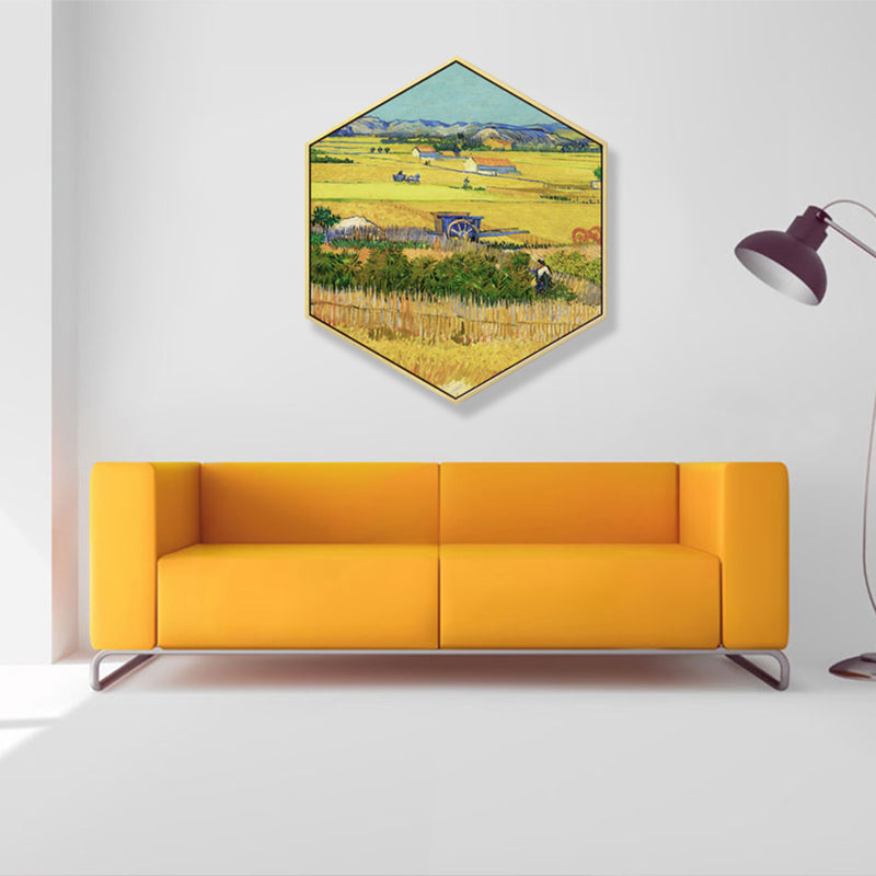 Impressionism Flatland Scene Wall Art Canvas Textured Pastel Color Painting for Children's Room Clearhalo 'Arts' 'Canvas Art' 1860227