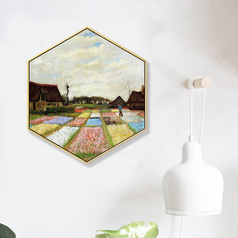 Impressionism Flatland Scene Wall Art Canvas Textured Pastel Color Painting for Children's Room Brown Clearhalo 'Arts' 'Canvas Art' 1860233