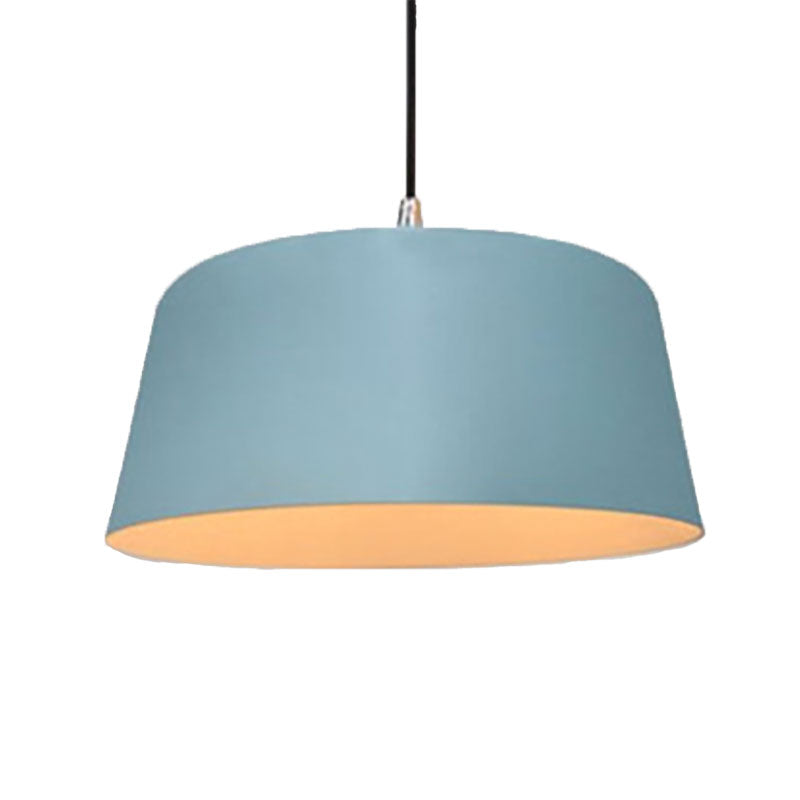 Seafoam E27 Hanging Light Single Head Modern Style Metal Pendant Lamp for Restaurant Blue C Clearhalo 'Ceiling Lights' 'Modern Pendants' 'Modern' 'Pendant Lights' 'Pendants' Lighting' 186025