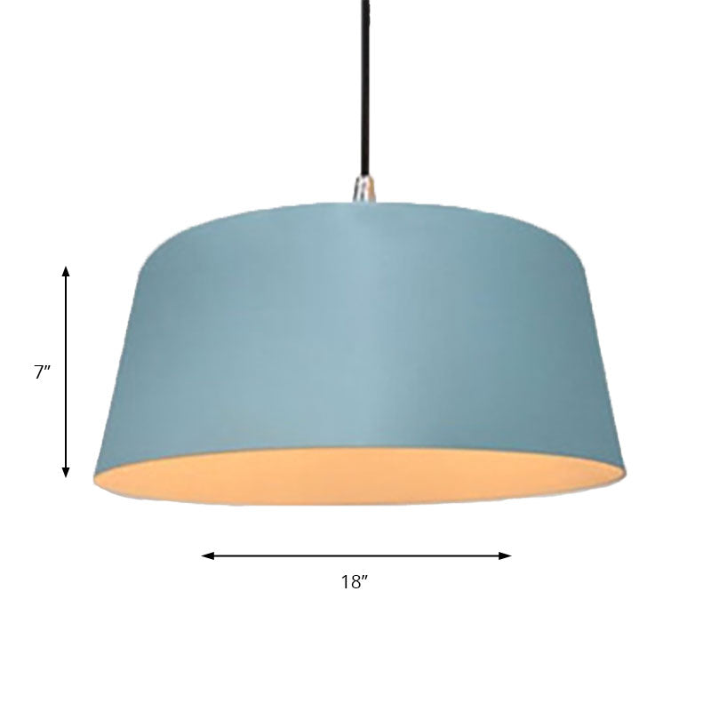 Seafoam E27 Hanging Light Single Head Modern Style Metal Pendant Lamp for Restaurant Clearhalo 'Ceiling Lights' 'Modern Pendants' 'Modern' 'Pendant Lights' 'Pendants' Lighting' 186026