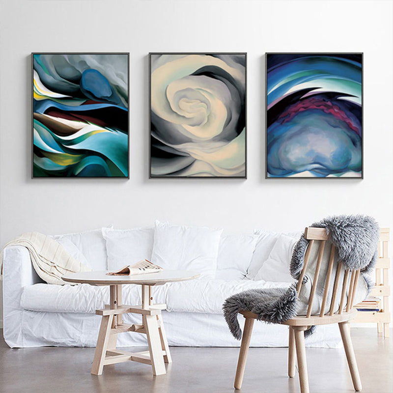 Pastel Color Contemporary Art Painting Abstract Pattern Canvas Print for Home Interior Clearhalo 'Arts' 'Canvas Art' 1860346