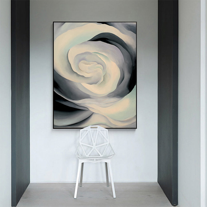 Pastel Color Contemporary Art Painting Abstract Pattern Canvas Print for Home Interior Grey Clearhalo 'Arts' 'Canvas Art' 1860352