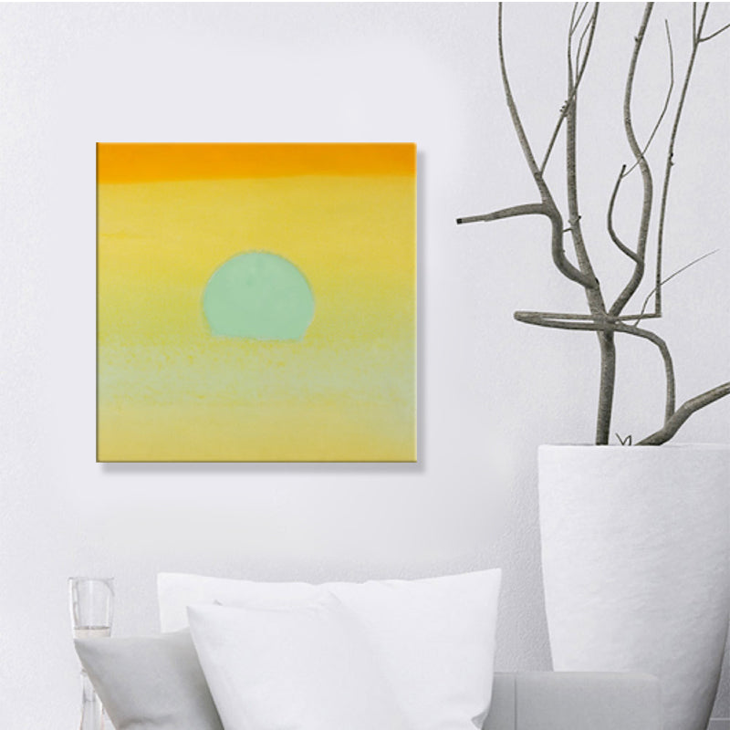 Sunrise Scenery Canvas Print Pop Art Natural Phenomena Wall Decor in Light Color Clearhalo 'Arts' 'Canvas Art' 1860384